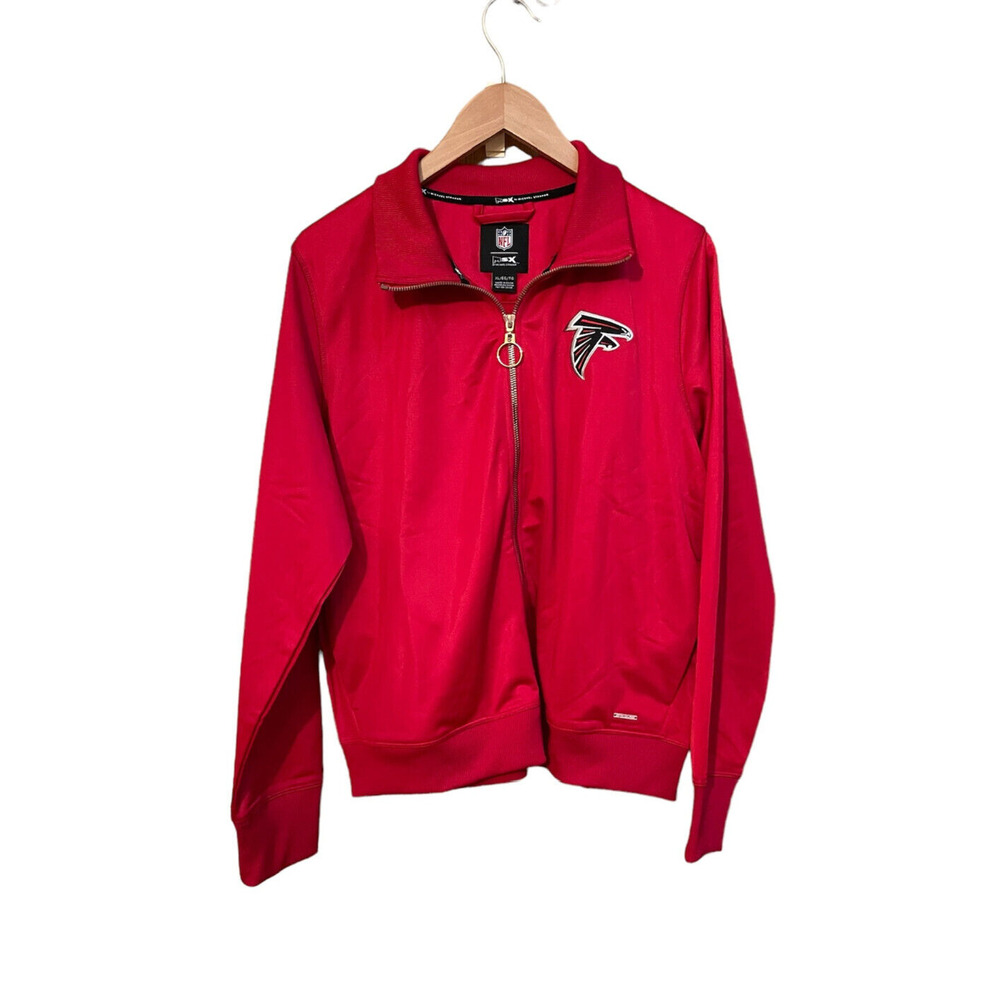 NFL MSX Team Apparel Atlanta Falcons Women's Red Zip Up Jacket‎ Size XL NWT